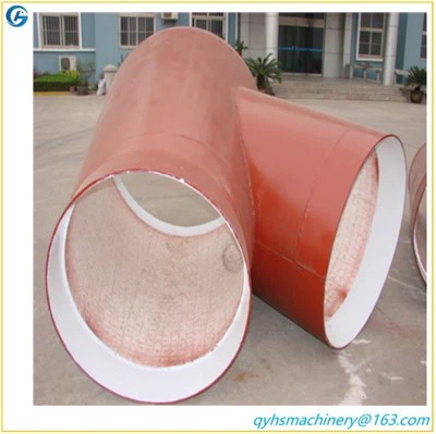 हाई पहने प्रतिरोध एवं उच्च जीवन कठोर सिरेमिक पैच पाइप के साथ लाइन म